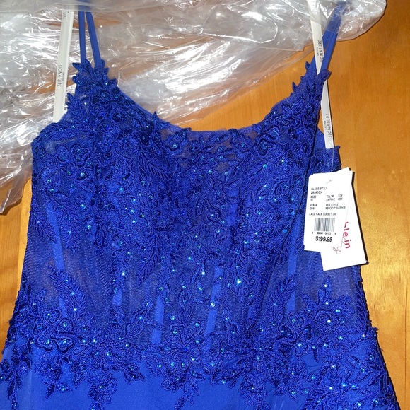 Blue Prom Dress NWT size 10 - Picture 3 of 3